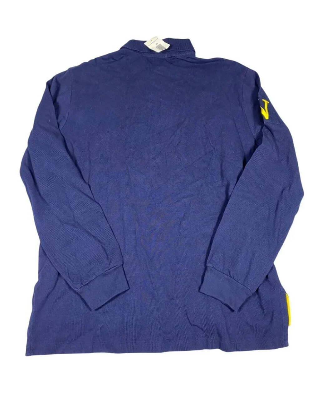 Polo Ralph Lauren Mens Custom Fit Long Sleeve Navy Rugby Shirt XL Cotton NWT